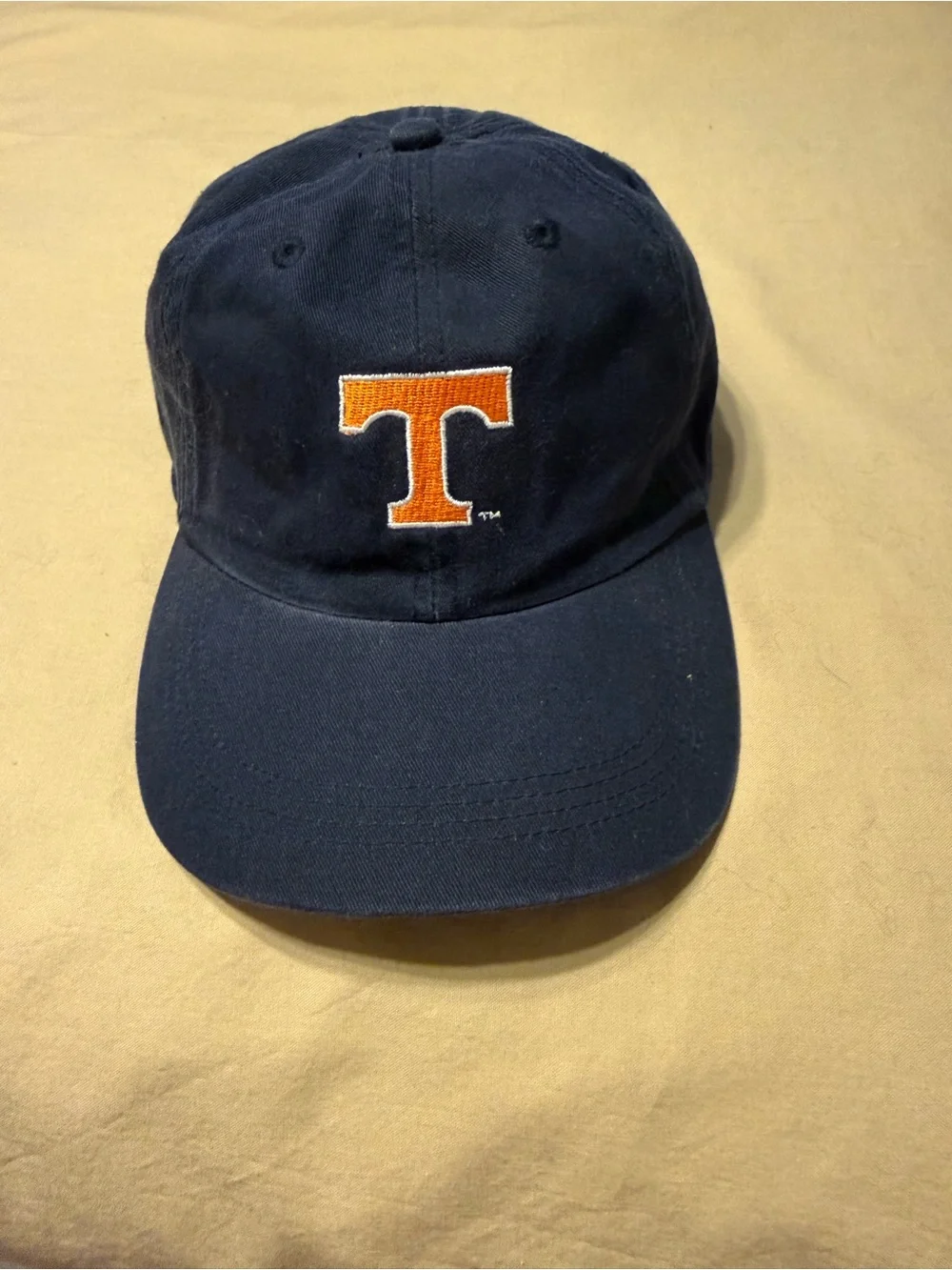 Unisex Navy Tennessee Vols Baseball Cap with Orange 'T' Embroidery